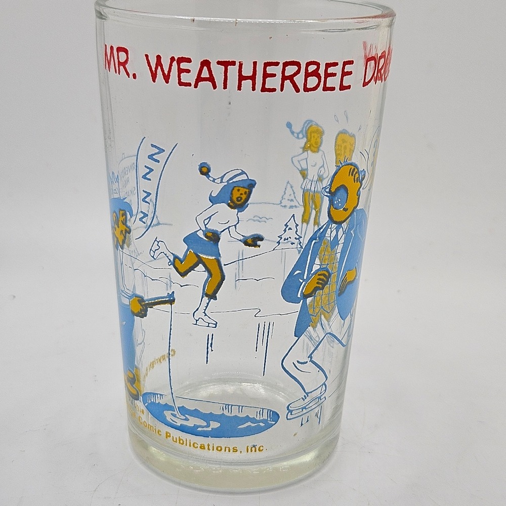 Vintage 1973 Archie Comics Jughead Drinking Glass‎ Mr. Weatherbee Drops In